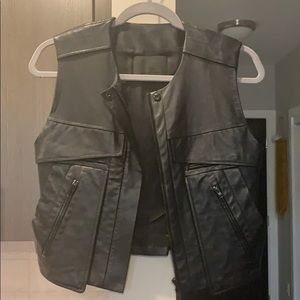 Alexander Wang Black Leather Vest